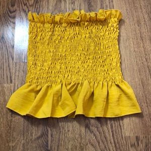 Yellow tube top